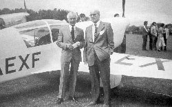 Alex Henshaw, Jack Cross and restored Mew Gull, 1978 (From The Flight of the Mew Gull)