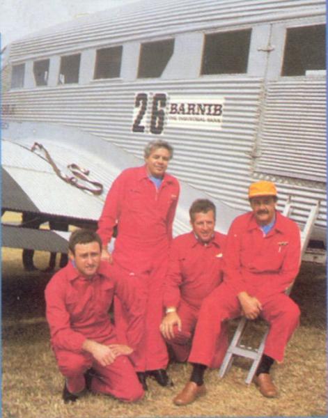 Race 26 Junkers JU 52 pictured with the crew. Race 26 Junkers JU 52 pictured with the crew.
