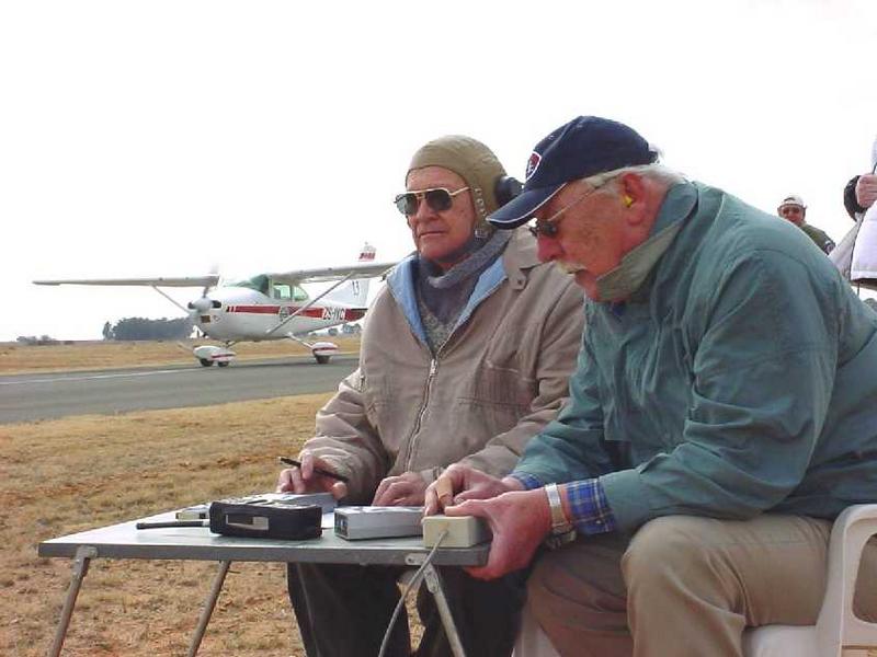 Oom Doep and Oom Doors getting the aircraft on their way Oom Doep and Oom Doors getting the aircraft on their way