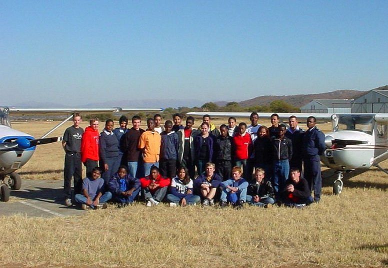 Youth attending the development day at Brits