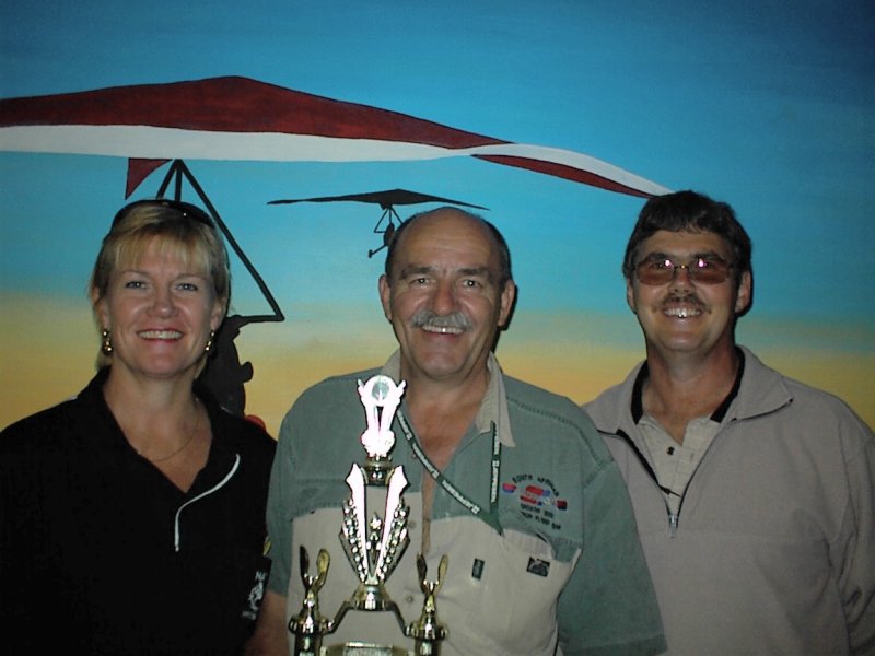 2004 KZN Precision Podium - click to enlarge Mary de Klerk, Ron Stirk and Jan Hanekom