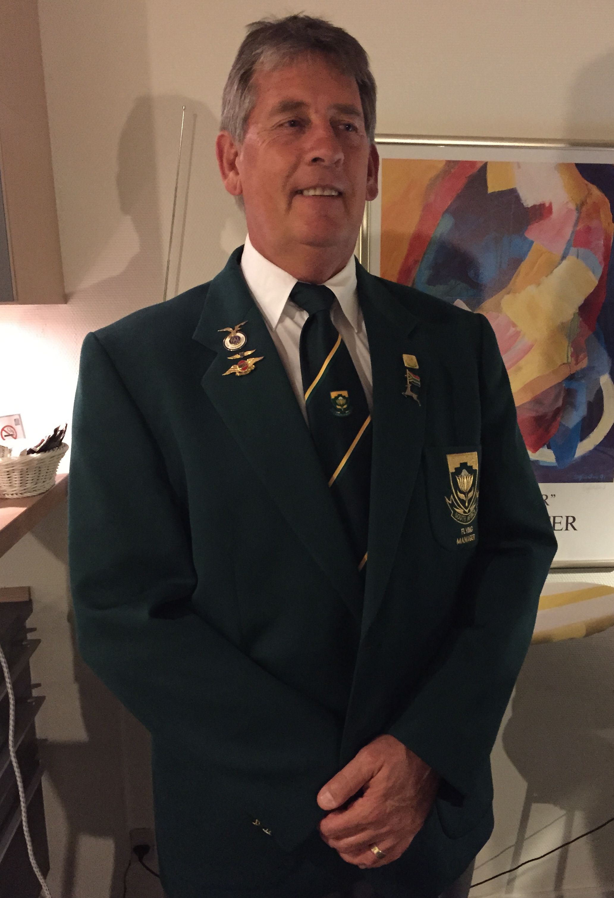 New team pilot Mauritz du Plessis