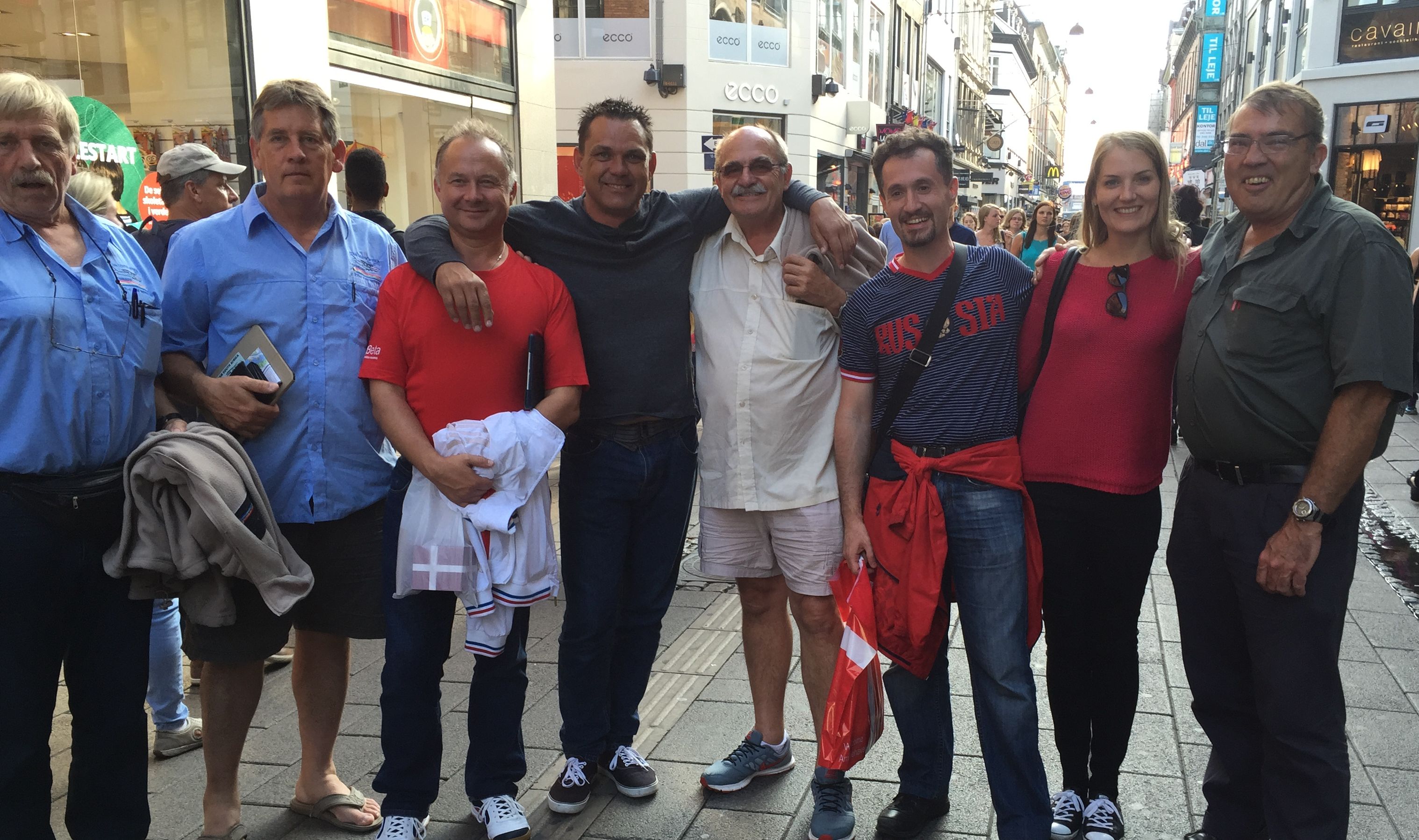 Surprise meeting the Russian team in Copenhagen