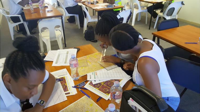 SPS Commercial pilot students busy with their plot