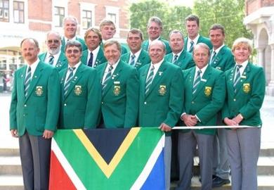 L to R Back - Mike Ehrman, Ernie Alexander, Dale de Klerk, Nigel HopkinsMiddle - Walter Walle, Jacques Jacobs (Judge Observer), Frank Eckard, Chris Booysen (Manager), Quentin TaylorFront - Hugo Stark, Jan Hanekom, Hans Schwebel, Ron Stirk, Barry de Groot, Mary de Klerk L to R Back - Mike Ehrman, Ernie Alexander, Dale de Klerk, Nigel HopkinsMiddle - Walter Walle, Jacques Jacobs (Judge Observer), Frank Eckard, Chris Booysen (Manager), Quentin TaylorFront - Hugo Stark, Jan Hanekom, Hans Schwebel, Ron Stirk, Barry de Groot, Mary de Klerk